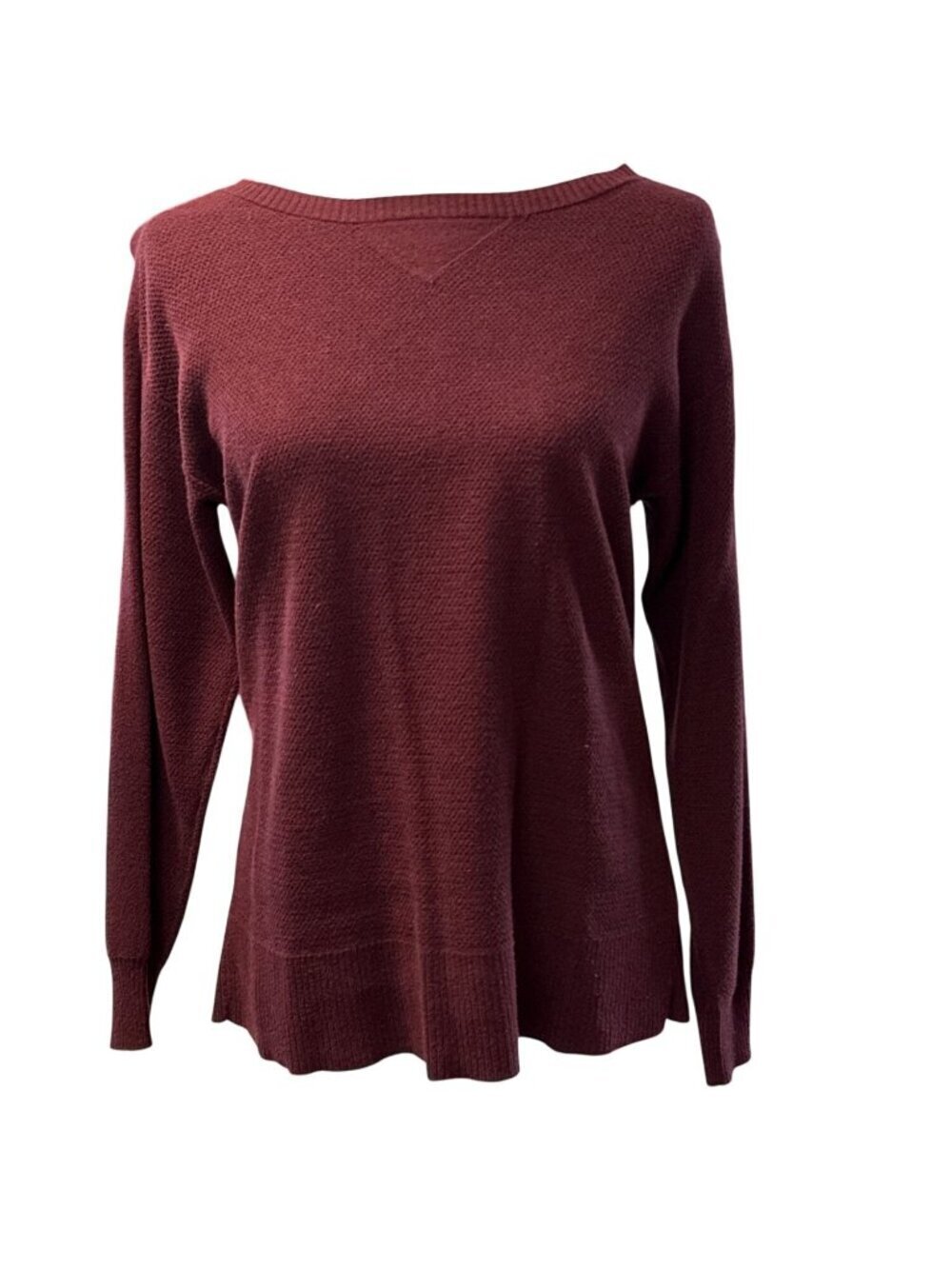 American Eagle Women's Boatneck Sweater Shirt~Size S~Burgundy Top L14 29